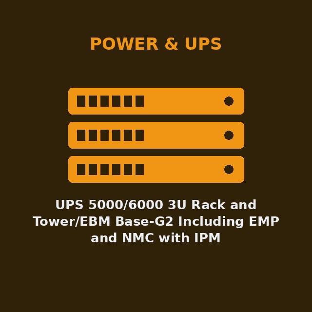 [LEN-7DD5CTO3WW-KIT] UPS 5000/6000 3U Rack and Tower/EBM Base-G2 Including EMP and NMC with IPM