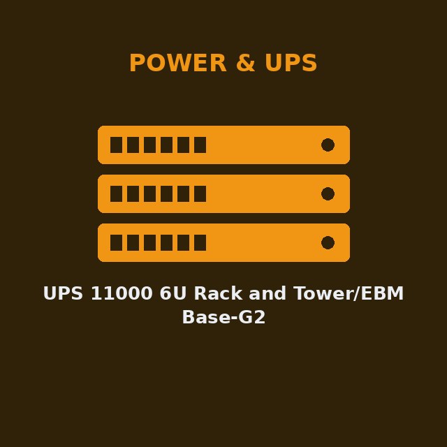 [LEN-7DD5CTO4WW-KIT] UPS 11000 6U Rack and Tower/EBM Base-G2