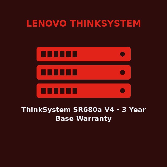 [LEN-7DMKCTO1WW-KIT] ThinkSystem SR680a V4 - 3 Year Base Warranty