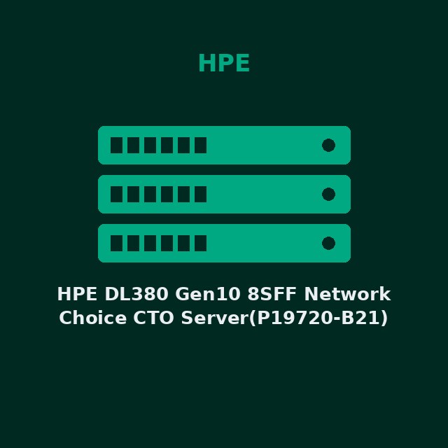 [HPE-P19720B21-KIT] HPE DL380 Gen10 8SFF Network Choice CTO Server(P19720-B21)