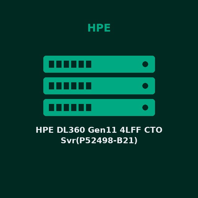 HPE DL360 Gen11 4LFF CTO Svr(P52498-B21)
