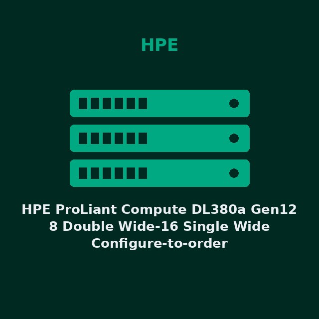 HPE ProLiant Compute DL380a Gen12 8 Double Wide-16 Single Wide Configure-to-order Server(P76706-B21)