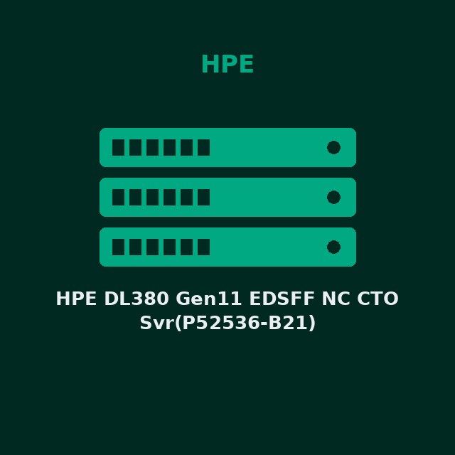 [HPE-P52536B21-KIT] HPE DL380 Gen11 EDSFF NC CTO Svr(P52536-B21)