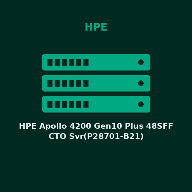 [HPE-P28701B21-KIT] HPE Apollo 4200 Gen10 Plus 48SFF CTO Svr(P28701-B21)