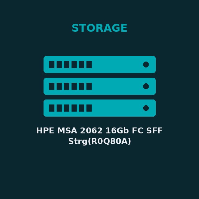 [HPE-R0Q80A-KIT] HPE MSA 2062 16Gb FC SFF Strg(R0Q80A)