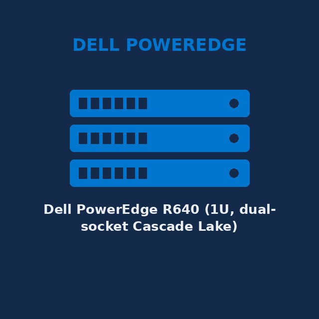 [DELL-PE-R640] Dell PowerEdge R640 (1U, dual-socket Cascade Lake)
