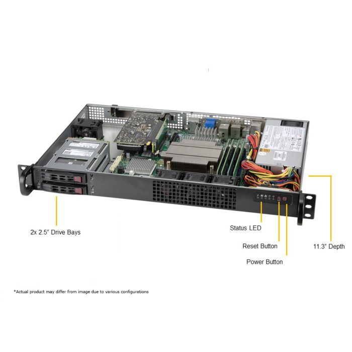 [SMC-YS-110C-FHN4T] Supermicro 1U Rackmount Server SYS-110C-FHN4T IOT System