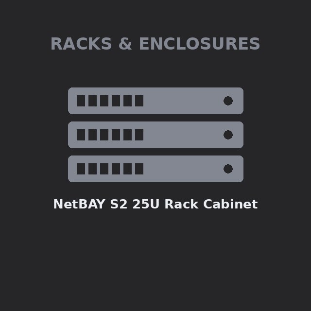 [LEN-9307RC2-KIT] NetBAY S2 25U Rack Cabinet