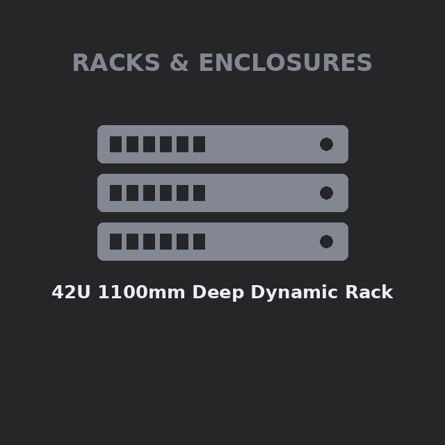 [LEN-9363RC4-KIT] 42U 1100mm Deep Dynamic Rack