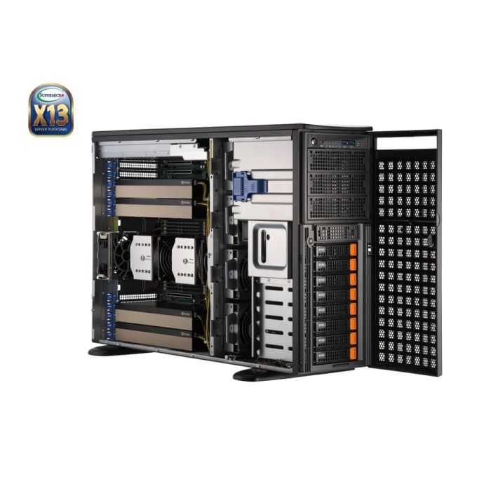 [SUPERM-YS-741GE-TNRT-KIT] Supermicro SYS-741GE-TNRT Tower Rackmount X13 DP GPU SuperServer