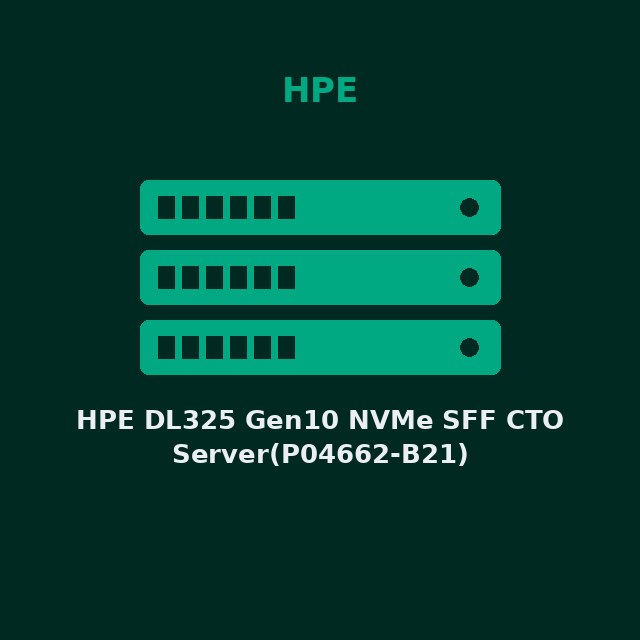 [HPE-P04662B21-KIT] HPE DL325 Gen10 NVMe SFF CTO Server(P04662-B21)