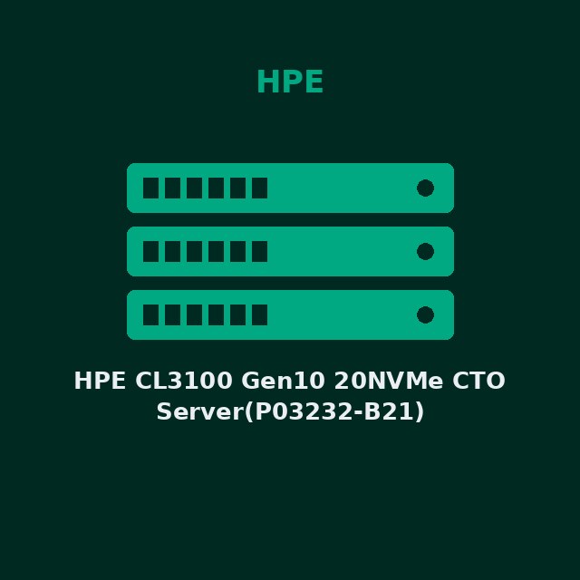 [HPE-P03232B21-KIT] HPE CL3100 Gen10 20NVMe CTO Server(P03232-B21)