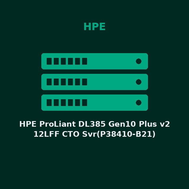 [HPE-P38410B21-KIT] HPE ProLiant DL385 Gen10 Plus v2 12LFF CTO Svr(P38410-B21)