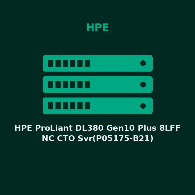 [HPE-P05175B21-KIT] HPE ProLiant DL380 Gen10 Plus 8LFF NC CTO Svr(P05175-B21)