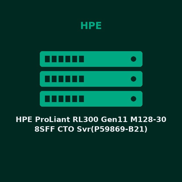 [HPE-P59869B21-KIT] HPE ProLiant RL300 Gen11 M128-30 8SFF CTO Svr(P59869-B21)