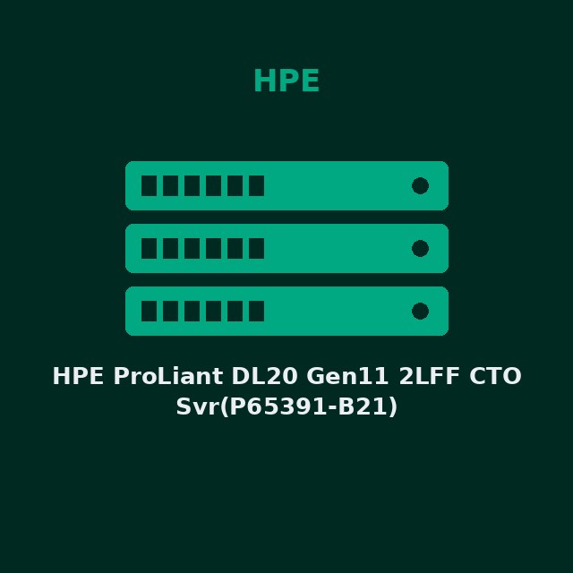 [HPE-P65391B21-KIT] HPE ProLiant DL20 Gen11 2LFF CTO Svr(P65391-B21)