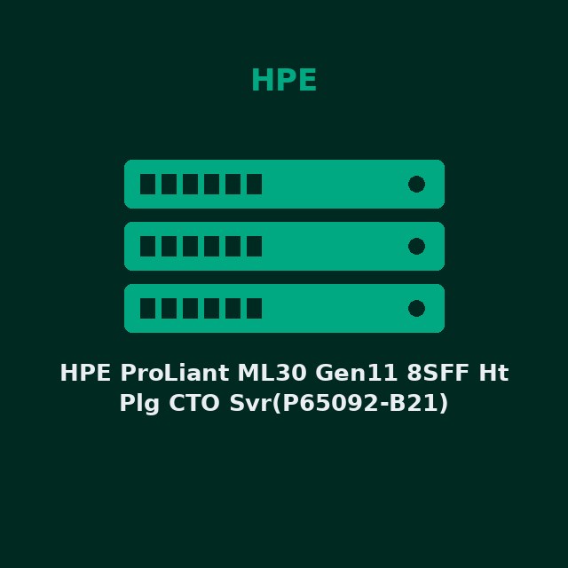[HPE-P65092B21-KIT] HPE ProLiant ML30 Gen11 8SFF Ht Plg CTO Svr(P65092-B21)