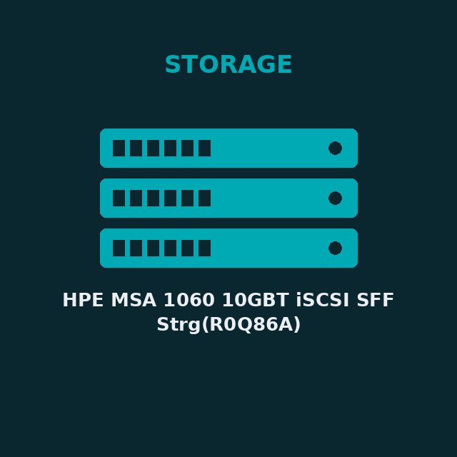[HPE-R0Q86A-KIT] HPE MSA 1060 10GBT iSCSI SFF Strg(R0Q86A)
