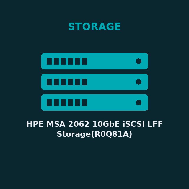 [HPE-R0Q81A-KIT] HPE MSA 2062 10GbE iSCSI LFF Storage(R0Q81A)