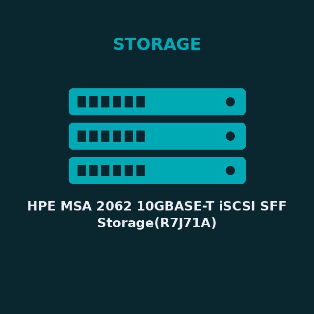 [HPE-R7J71A-KIT] HPE MSA 2062 10GBASE-T iSCSI SFF Storage(R7J71A)