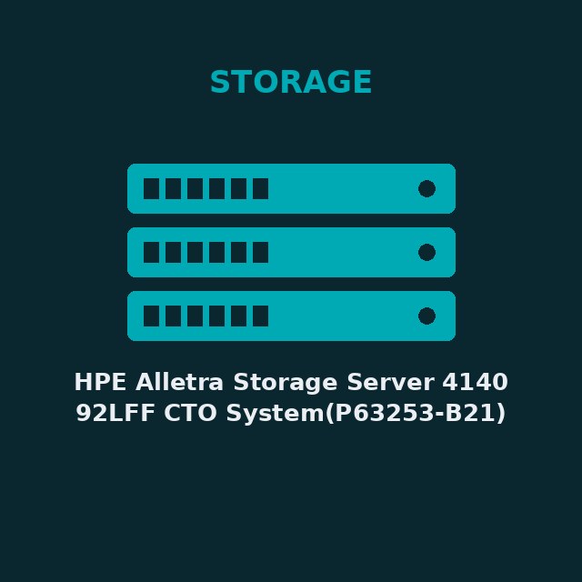 [HPE-P63253B21-KIT] HPE Alletra Storage Server 4140 92LFF CTO System(P63253-B21)