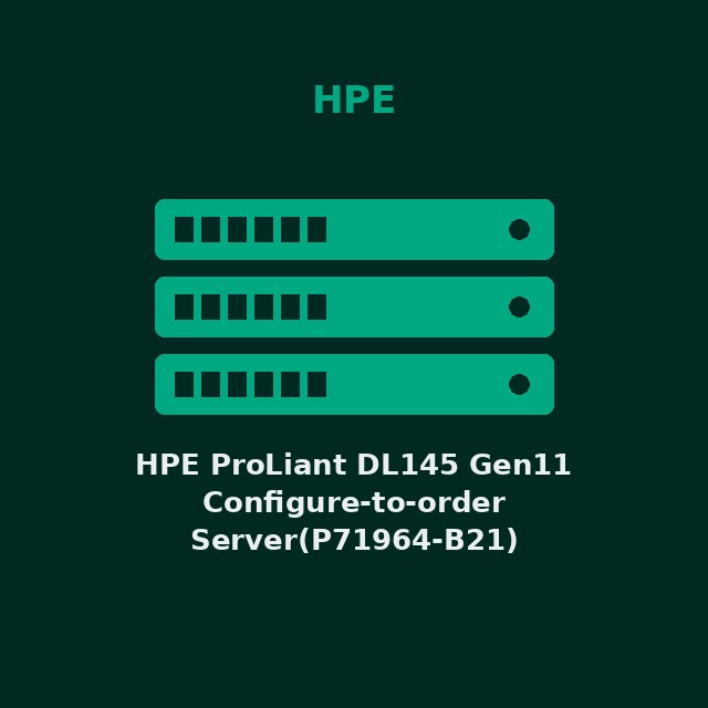 [HPE-P71964B21-KIT] HPE ProLiant DL145 Gen11 Configure-to-order Server(P71964-B21)